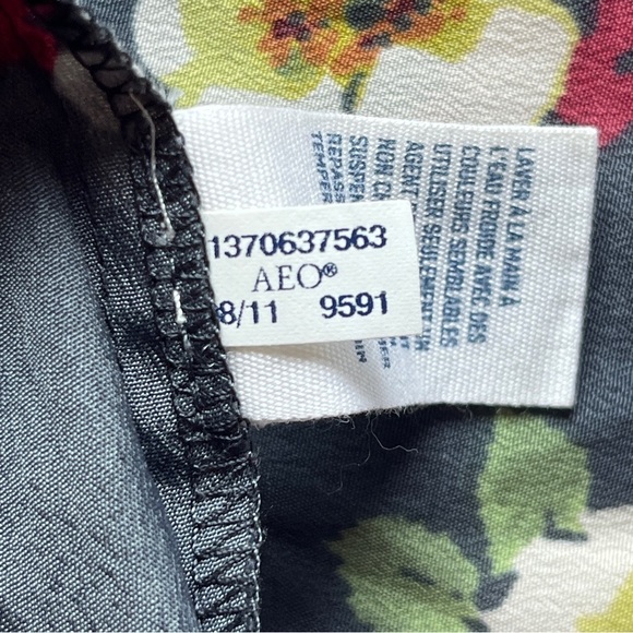 American Eagle AEO Dress Sweetheart  Floral Cottagecore Rodeo Pockets Boho Sz 6 - Picture 5 of 16